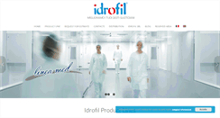 Desktop Screenshot of idrofil.com