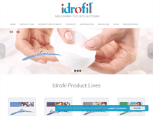 Tablet Screenshot of idrofil.com